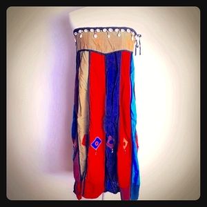 Rising International Nepal Shell Strapless Dress